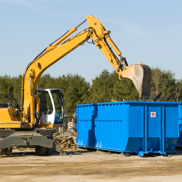 are there any restrictions on where a residential dumpster can be placed in Ulysses